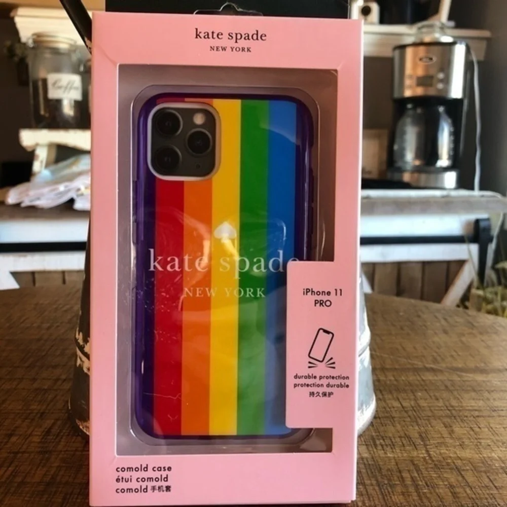 Kate Spade Rainbow Stripe iPhone 11 Pro Case NWT